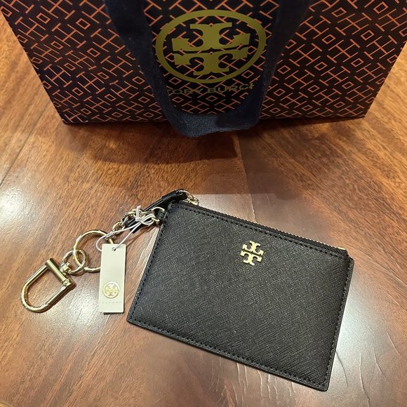 Tory Burch Accessories Nwt Tory Burch Zip Top Card Case And Key